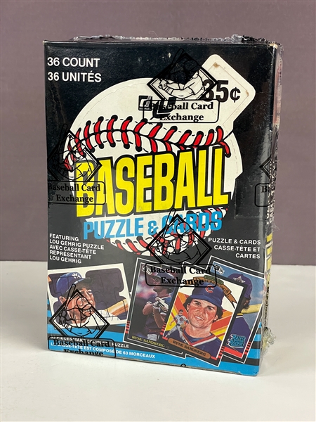 1985 Donruss Leaf Baseball wax pack box 