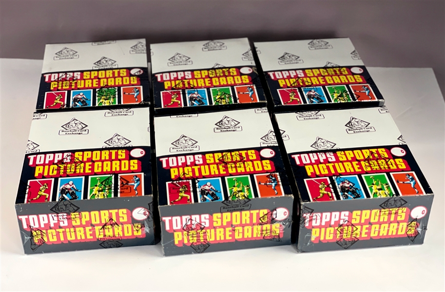 1984 Topps Baseball 6 box Rack Pack Case 