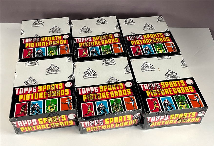 1985 Topps Baseball 6 box Rack Pack Case 