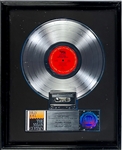 RIAA Platinum Record Award for Billy Joels LP <em>The Nylon Curtain</em> - Awarded to Tony Zetland