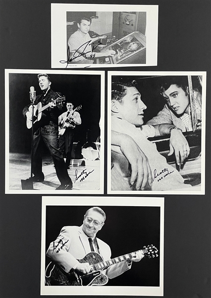 Sam Phillips and Scotty More Signed Photo Collection of Four (BAS)