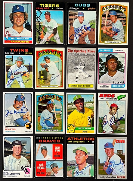 1970s Signed Topps Baseball Card Collection (400+) (BAS)