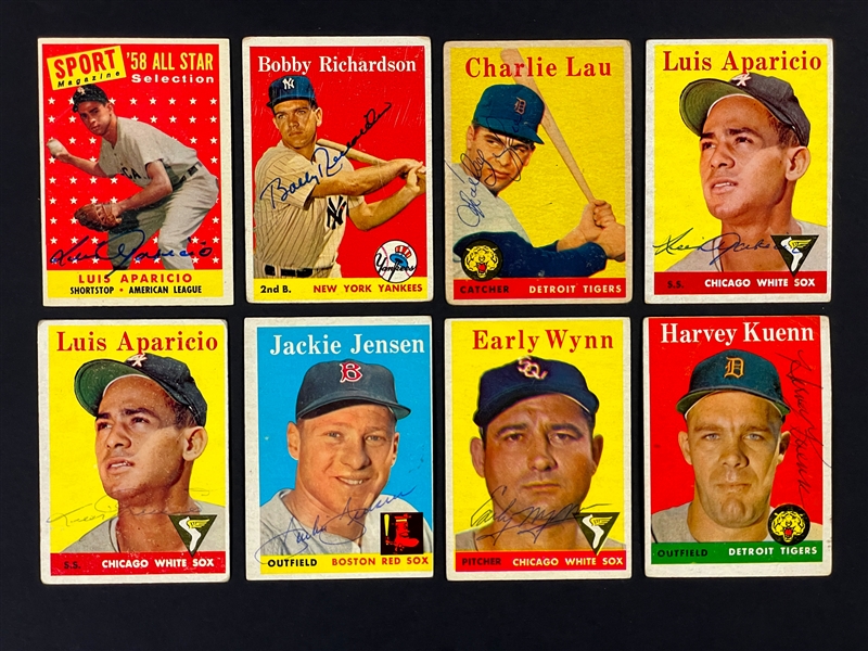 1958 Topps Signed Card Collection (64) (BAS)