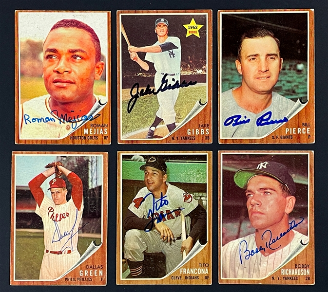1962 Topps Signed Card Collection of 45 (BAS)