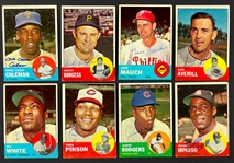 1963 Topps Signed Card Collection (75) (BAS)