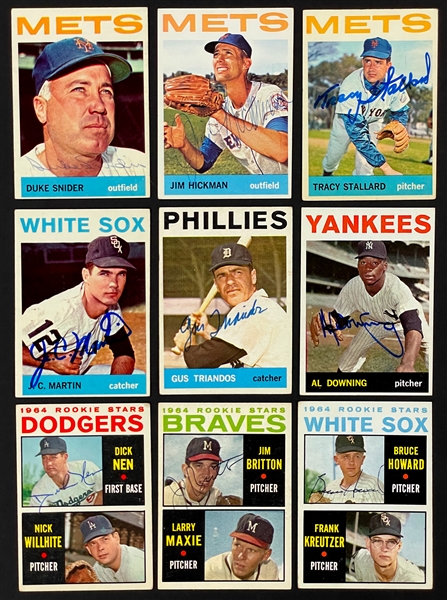 1964 Topps Signed Card Collection (42) (BAS)