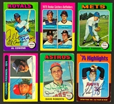 1975 Topps Signed Card Collection (57) (BAS)