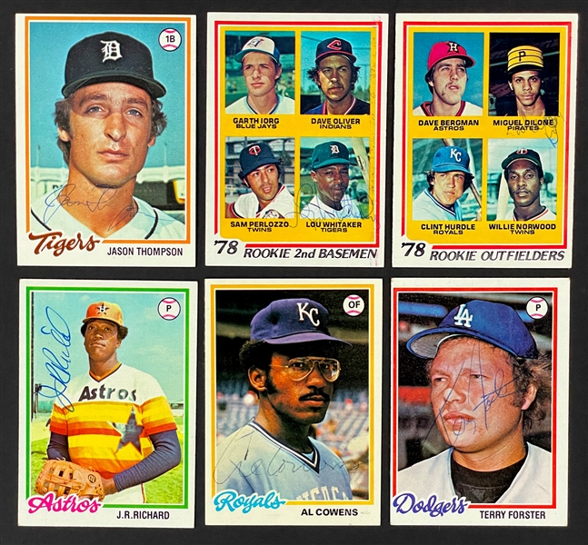 1978 Topps Signed Card Collection (48) (BAS)