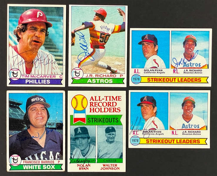 1979 Topps Signed Card Collection (37) (BAS)