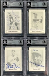1978 Grand Slam Signed Card Collection of 4 (BAS)