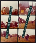 1976 Group of 19 Photos of Elvis Presleys Band and Entourage Playing Softball on Tour in Hartford, CT