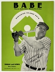 1947 "Babe" Pictorial Babe Ruth Sheet Music