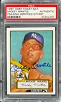 Mickey Mantle Signed "1952 Topps" Card Encapsulated by PSA/DNA from the 1991 East Coast National