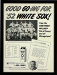 1952 Hawthorn-Mellody Dairy Broadside Featuring Chicago White Sox and NFL HOFer Red Grange