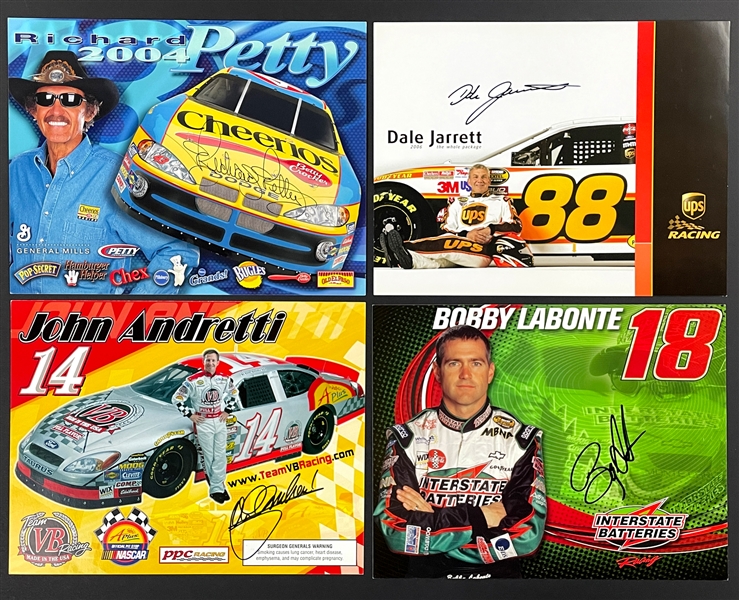 Auto Racing Signed Photo Collection of 36 Incl. Richard Petty, Dale Jarrett and Others (BAS)