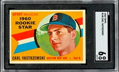 1960 Topps #148 Carl Yastrzemski Rookie Card - SGC EX-NM 6