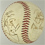 Harry Caray, Bill Veeck and Nancy Faust Signed Chicago White Sox Baseball (BAS)