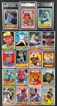 1984 Donruss Signed Card Collection (480) Incl. Beckett and PSA Encapped Cards (3)