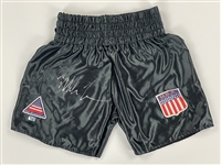 Mike Tyson Signed USA Boxing Trunks (BAS)