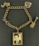1956 Elvis Presley Enterprises Bracelet with Small Photo and Charms 