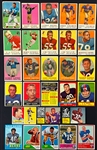 1955 to 1971 Topps, Fleer and Bowman Football Card Shoebox Collection of 465 - Incl. HOFers Brown, Unitas, and Others