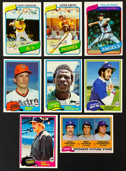 1980 Topps Baseball Complete Set (726) and 1981 Topps Baseball Complete Set (726)