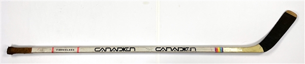Clark Gillies Game Used Canadian Hockey Stick - Hall of Famer - 4X Cup Winner