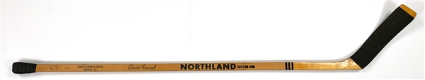 Dennis Hull Game Used Northland Custom Pro Hockey Stick with "Banana Blade"
