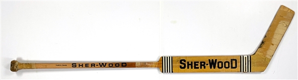 Ken Dryden Game Used Sher-Wood Goalie Stick - Hall of Famer - 6X Cup Winner