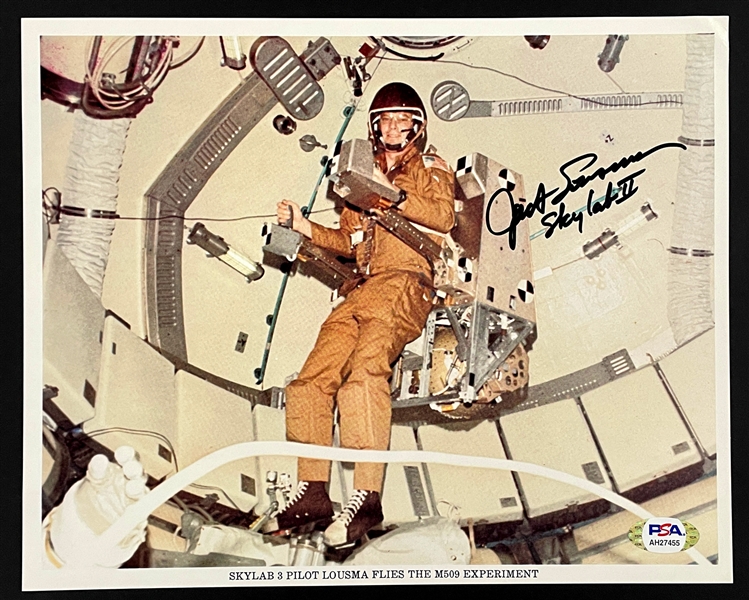 Apollo Astronaut Jack Lousma Signed 8x10 Photo (PSA/DNA)