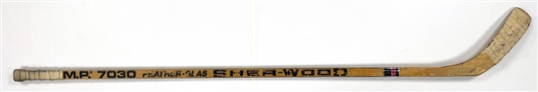 Brian Bellows Game Used Sher-Wood P.M.P. 7030 Hockey Stick