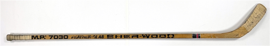 Brian Bellows Game Used Sher-Wood P.M.P. 7030 Hockey Stick