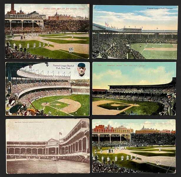 1910s Baseball Stadium Postcards (6)