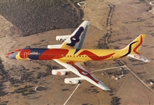 1973 Braniff International Airlines South America with Flying Colors Alexander Calder Signed Promotional Poster