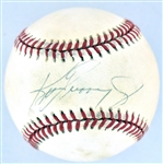 Ken Griffey, Jr. Single Signed Baseball (OAL Bobby Brown) (BAS)