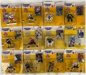 1995 to 1997 Starting Lineup Hockey Collection of 26 Plus 1995 Kenner Shipping Case