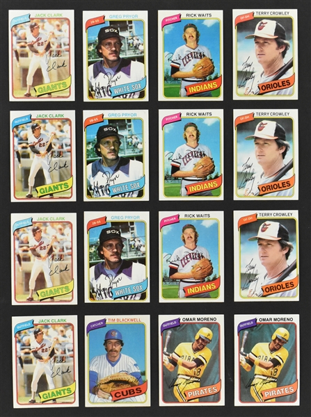 1980 and 1981 Topps Baseball Hoard of more Than 2,500 Cards