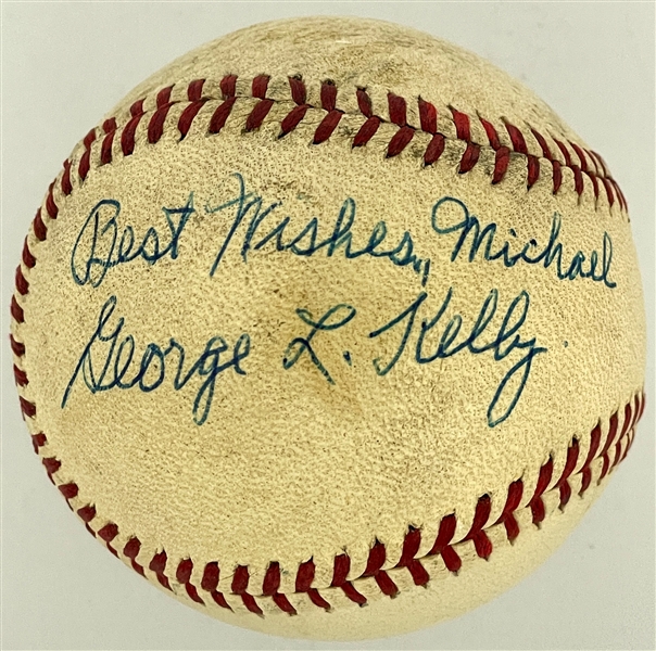 George Kelly Single Signed Baseball (BAS)