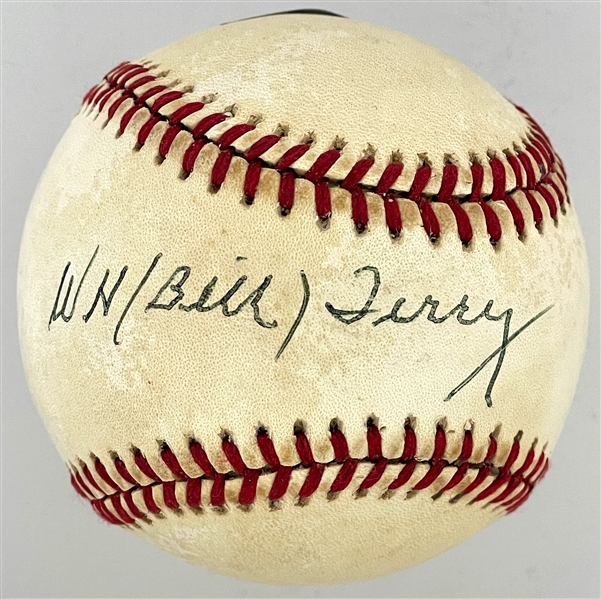 Bill Terry Single Signed Baseball (BAS)