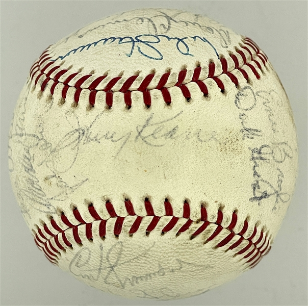 1964 World Series Champion St. Louis Cardinals Team Signed Baseball (25 Signatures) Incl. Bob Gibson, Lou Brock and Ken Boyer (BAS)