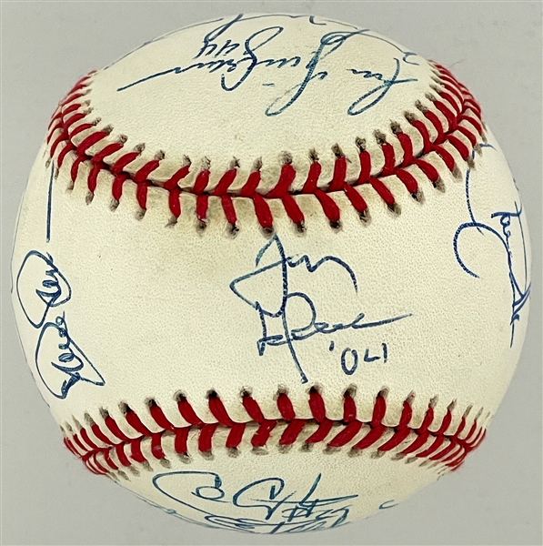 2004 National League Champions St. Louis Cardinals Team Signed Baseball (18 Signatures) Incl. Scott Roland, Tony Larussa and Larry Walker (BAS)