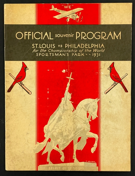 1931 World Series Program - Game 6 - St. Louis Cardinals vs. Philadelphia Athletics