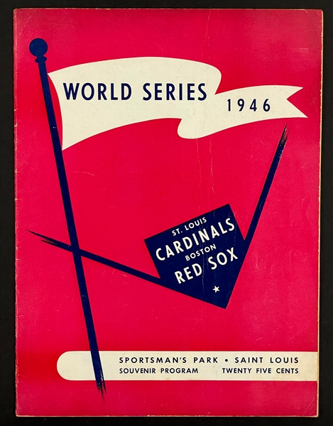 1946 World Series Program - Game 4 - St. Louis Cardinals vs. Boston Red Sox