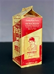 1955 "Page Milk" Mickey Mantle Carton - Possibly Only Example in Existence!