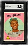 1959 Topps #514 Bob Gibson Rookie Card - SGC GD+ 2.5