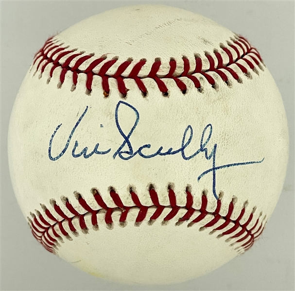 Vin Scully Single Signed Baseball (Beckett)