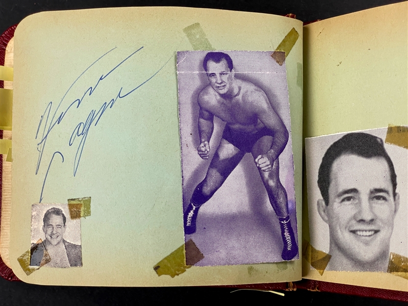 1950s - 1960s Professional Wrestlers Signed Autograph Books with 120+ Signatures Incl.. 