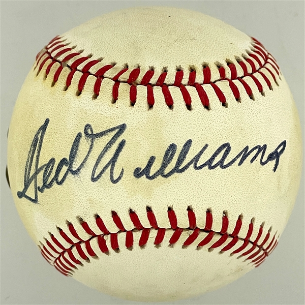 Ted Williams Single Signed Baseball (Beckett)