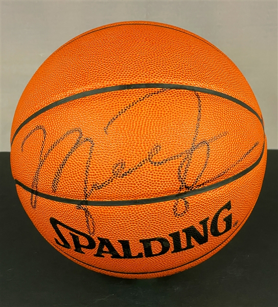 Michael Jordan Signed Spalding Leather NBA Basketball (Beckett)