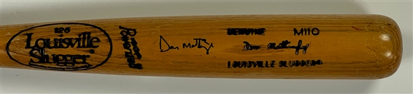 1986-89 Don Mattingly Louisville Slugger Signed Game Used Bat (Beckett)